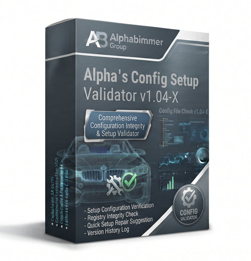 Alpha's Config Setup Validator v1.04-X - Alphabimmer - Automotive Diagnostic Tools