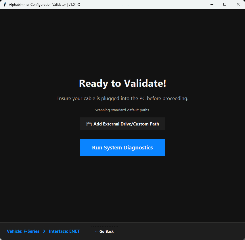 Alpha's Config Setup Validator v1.04-X - Alphabimmer - Automotive Diagnostic Tools