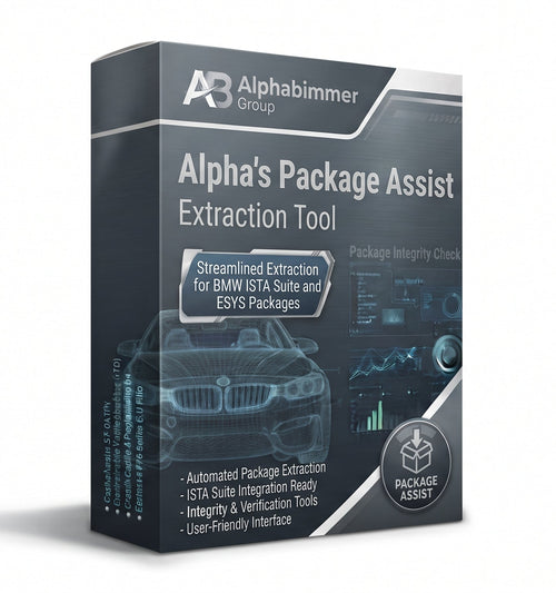Alpha's Package Assist - Extraction Tool - For ISTA Suite and ESYS - Alphabimmer - Automotive Diagnostic Tools