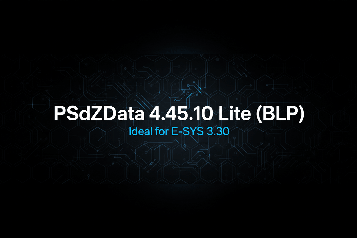 BMW PSdZData - 4.45.10 Lite (BLP) — For E-SYS 3.30 - Alphabimmer - Automotive Diagnostic Tools