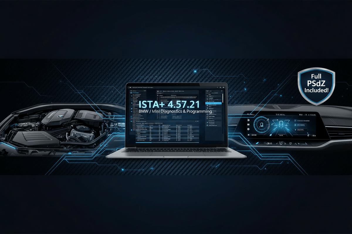 ISTA+ Diagnostics 4.57.21 with Full PSdZData - All BMW and Mini E F G I - Alphabimmer - Automotive Diagnostic Tools