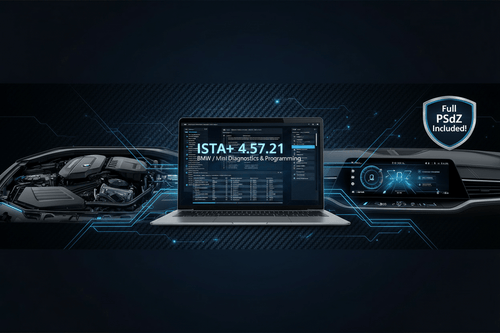 ISTA+ Diagnostics 4.57.21 with Full PSdZData - All BMW and Mini E F G I - Alphabimmer - Automotive Diagnostic Tools