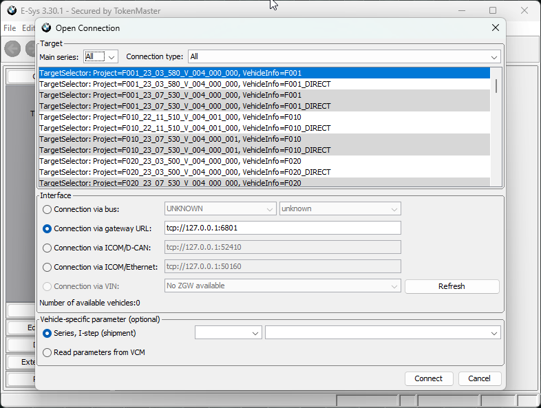 E-SYS 3.30.1 with Launcher Pro 2.8.1 — BMW F-Series Coding