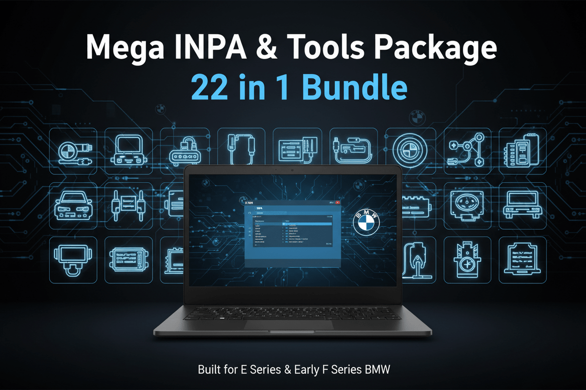 Mega INPA & Tools Pack (22in1)— with NCS Expert Profiles - Alphabimmer - Automotive Diagnostic Tools