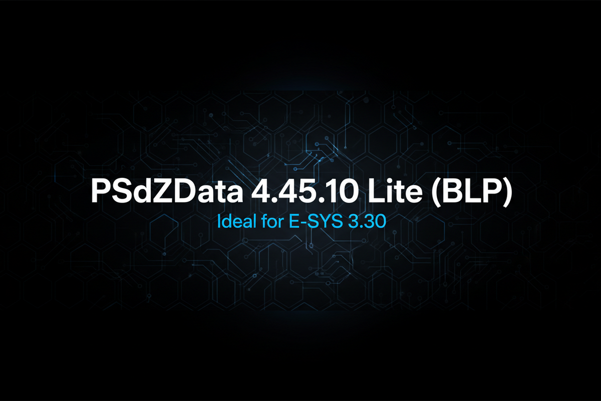 PSdZData 4.45.10 Lite (BLP) — For E-SYS 3.30