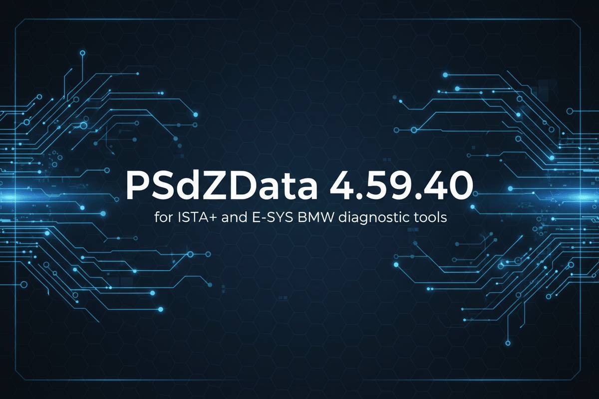 PSdZData 4.59.40 — Update for ISTA+ & E-SYS Programming - Alphabimmer - Automotive Diagnostic Tools